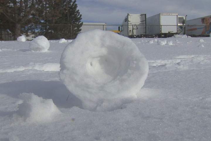 Snow rollers are turning up across the U.S. Midwest