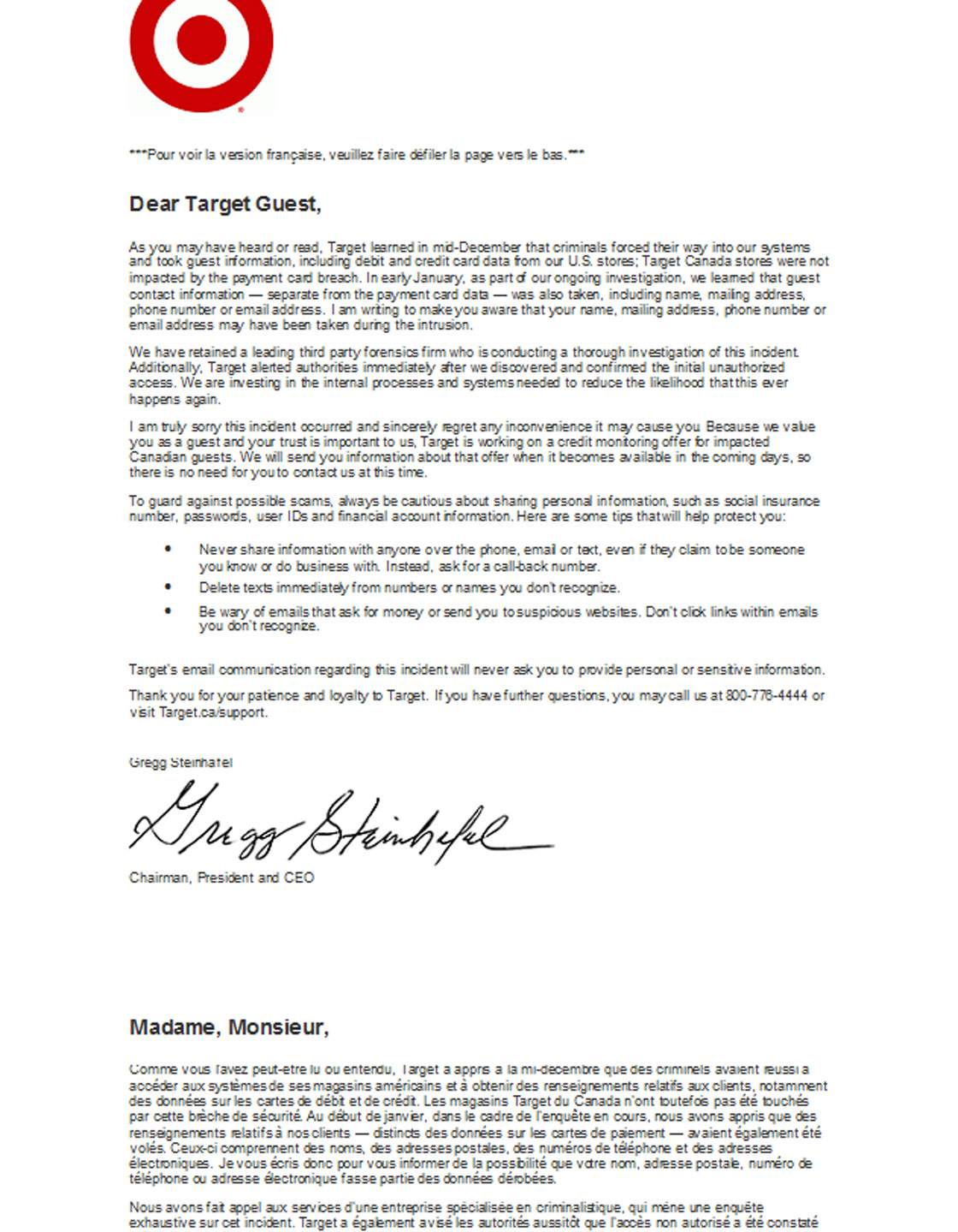 Target confirms some Canadian shoppers had info stolen - image
