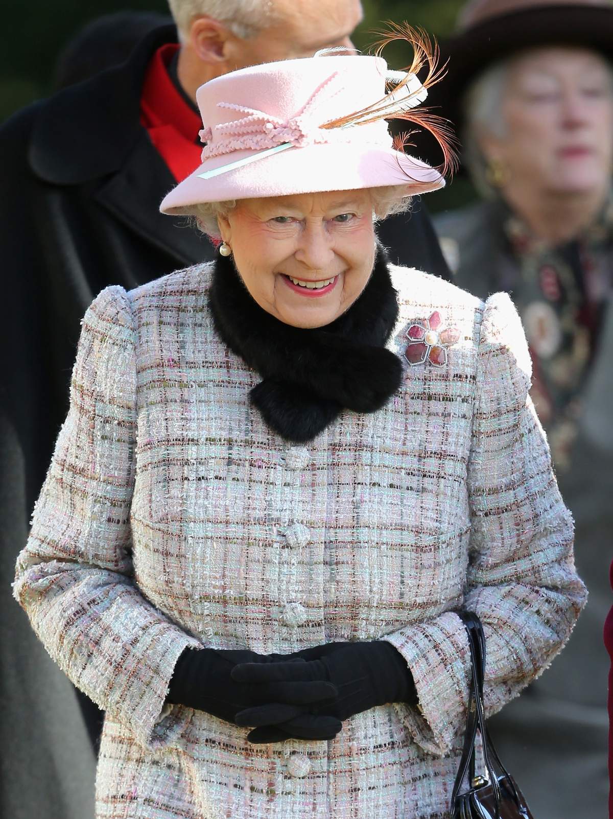 A very high honour for a local jewelry designer, Queen Elizabeth wore a Hillberg & Berk brooch to church yesterday.