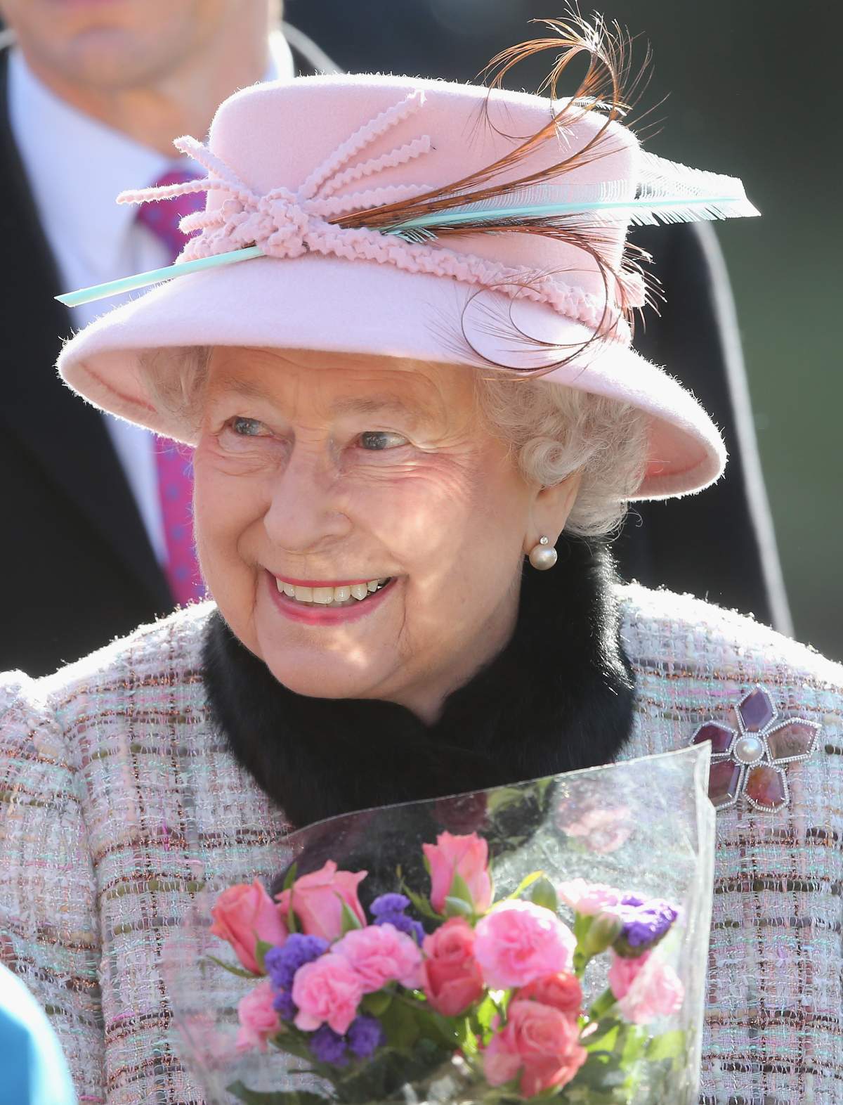 A very high honour for a local jewelry designer, Queen Elizabeth wore a Hillberg & Berk brooch to church yesterday.