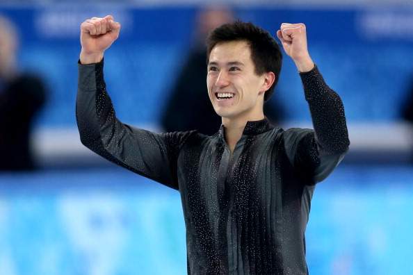 Patrick Chan of Canada reacts after competing during the Men’s Figure Skating Short Program on day 6 of the Sochi 2014 Winter Olympics at the at Iceberg Skating Palace on February 13, 2014 in Sochi, Russia.