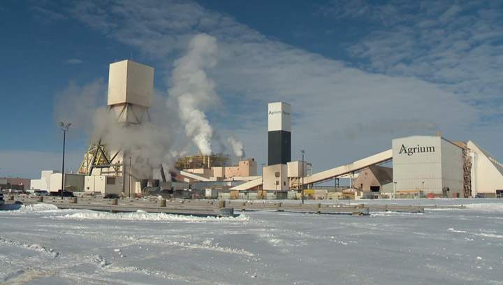 A fire at Agrium's Vanscoy potash mine Friday night forced more than 50 miners to spend the night underground in emergency shelters.