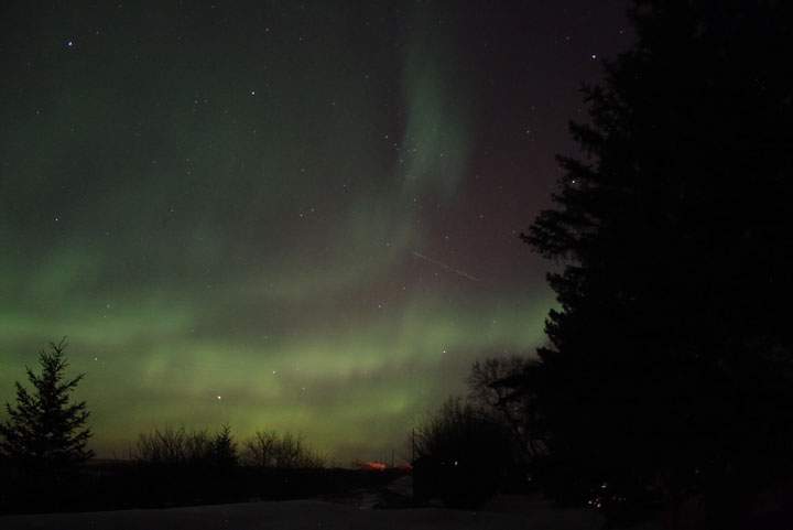 Garry Stone captured a display of the northern lights over Saskatchewan on Feb. 18-19.