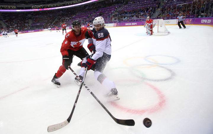 Canada vs USA: Semifinal game in men’s Olympic hockey in Sochi
