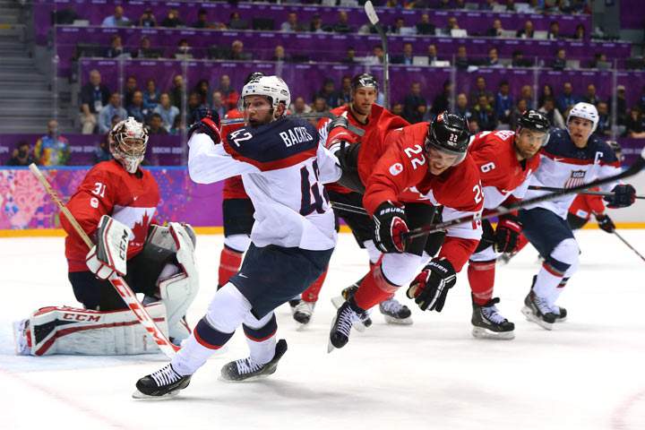 Canada vs USA: Semifinal game in men’s Olympic hockey in Sochi