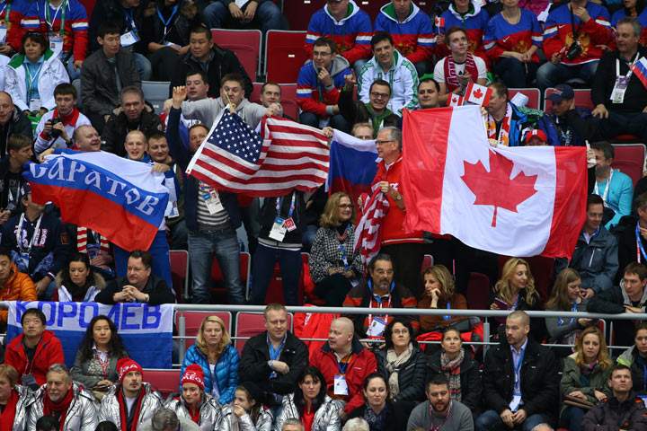 Canada vs USA: Semifinal game in men’s Olympic hockey in Sochi