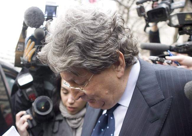 Livent co-founder Garth Drabinsky arrives at the Superior courthouse in Toronto on Wednesday March 25, 2009. 