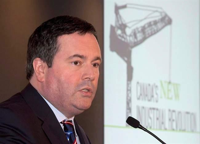 Employment Minister Jason Kenney speaks in Toronto on January 23, 2014. 