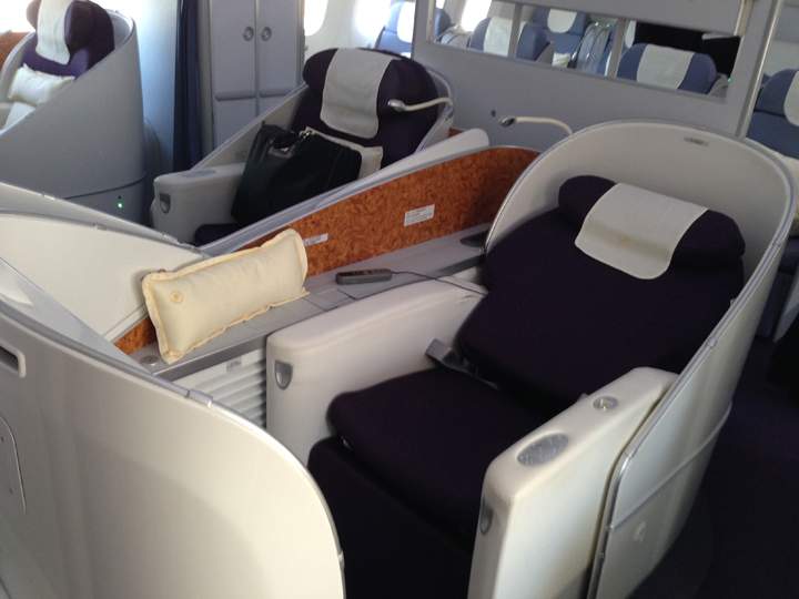The luxury ‘seats / beds’. Credit: Geoff Hastings / Global News