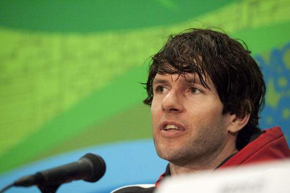 Canada's Snowboard Cross rider Rob Fagan attends a press conference in preparation for the start of the Vancouver Winter Olympics, on February 10, 2010. 