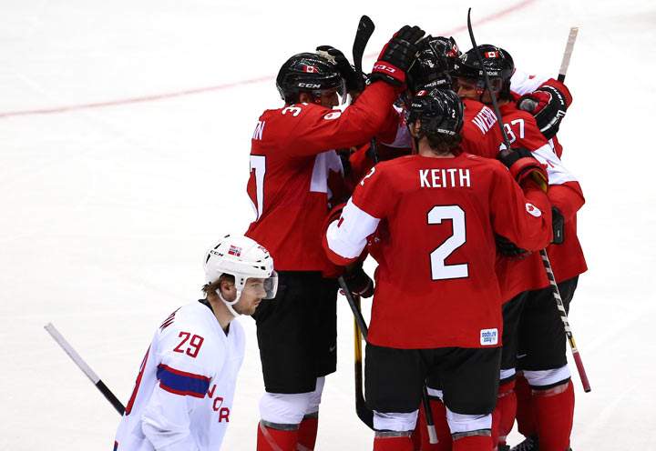 Canada vs Norway: Game 1 of the men’s hockey tournament in Sochi