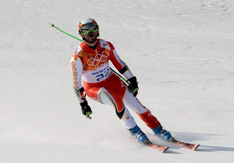 Jan Hudec of Canada finishes a run during the Alpine Skiing Men’s Super-G on day 9 of the Sochi 2014 Winter Olympics at Rosa Khutor Alpine Center on February 16, 2014 in Sochi, Russia. (Photo by Pascal Le Segretain/Getty Images)