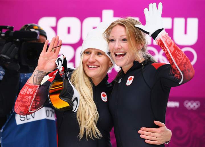 Kaillie Humphries and Heather Moyse