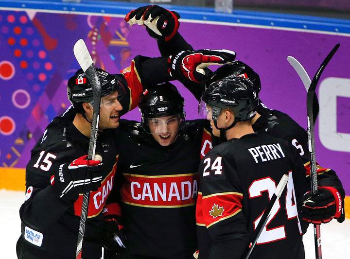 Canada vs Austria: Game 2 of the men’s hockey tournament in Sochi