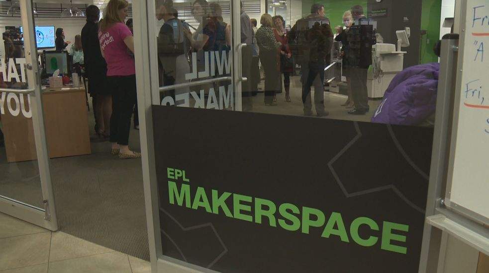 The Edmonton Public Library holds grand opening for its makerspace, Wednesday, February 12, 2014. 