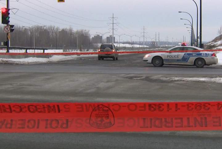 A woman is fighting for her life after being hit by a car as she crossed a street in Montreal on Wednesday, February 5, 2014.