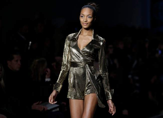 DVF marks wrap dress anniversary with confetti