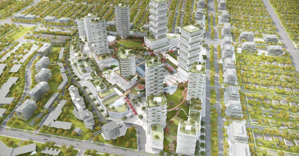A rendering of the proposed redevelopment.