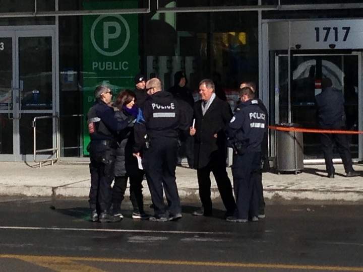 A man is fighting for his life after being shot by police in downtown Montreal on Monday, February 3, 2014.