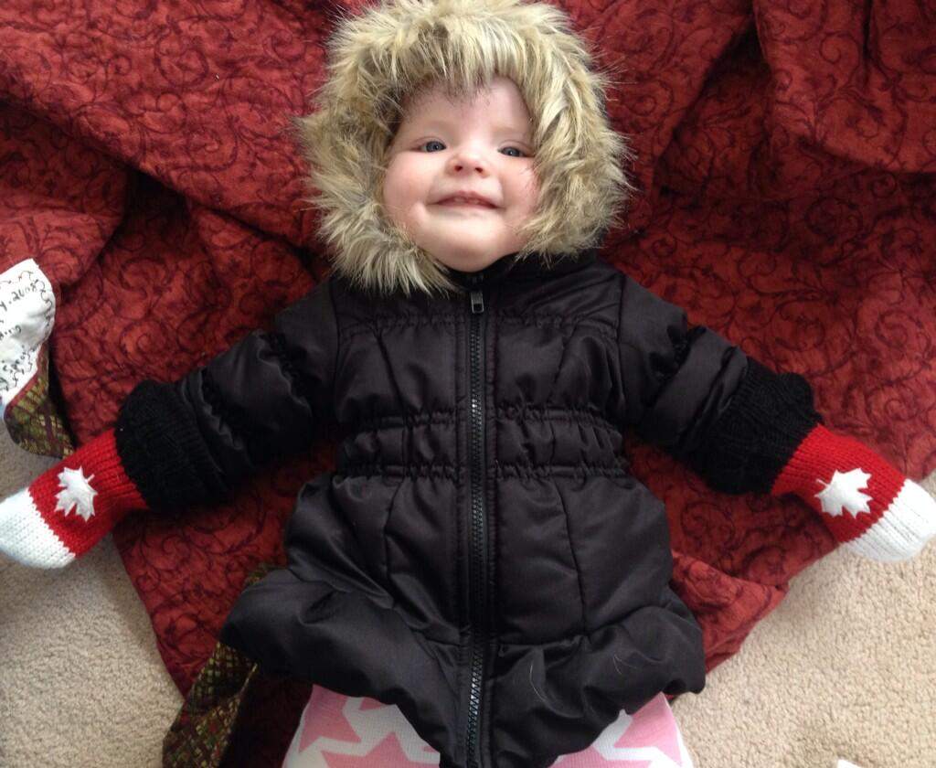 8 months old and already aware of the importance of layers