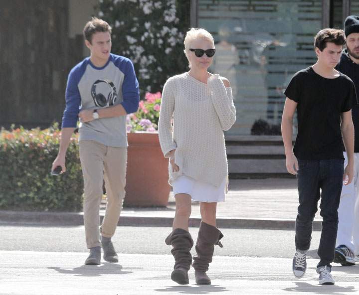 Pamela Anderson and sons