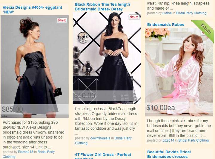 Bridesmaid dresses