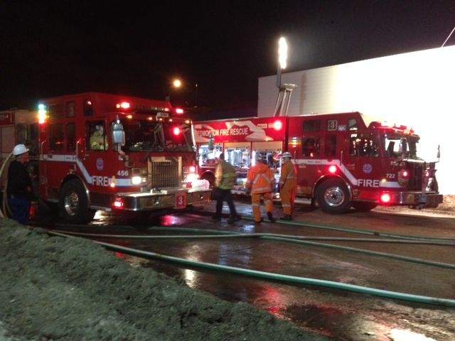 Edmonton fire crews battle southside fire - image