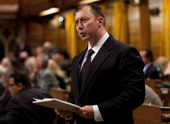 Conservative MP Rob Anders rises in the House of Commons in Ottawa, Wednesday September 26, 2012. Conservative party officials are chastising Anders for what they say were misleading phone calls placed during a heated nomination battle — a pointed message that they want the race to be fair and open.THE CANADIAN PRESS/Adrian Wyld.