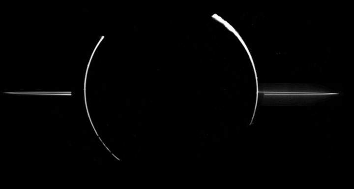 Jupiter’s rings were discovered in 1979 by the passing Voyager 1 spacecraft, but their origin was a mystery.