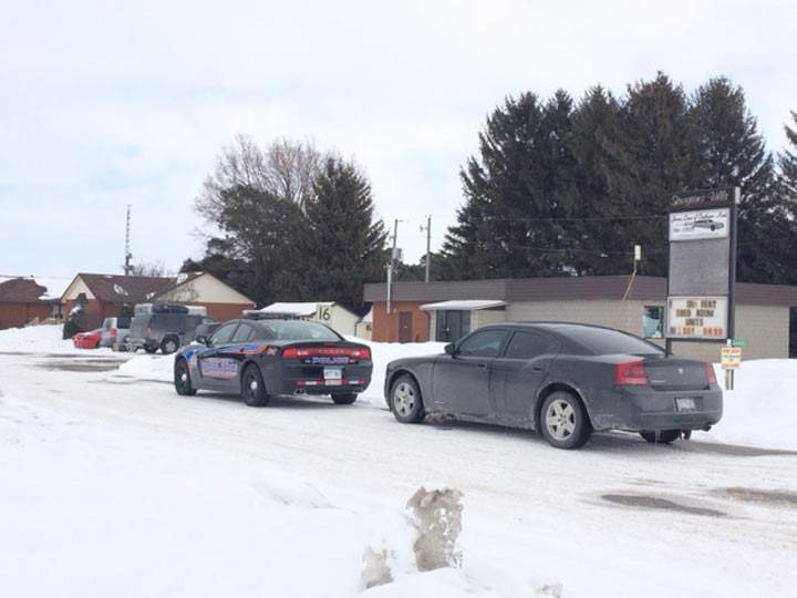 Police at the Lev Tahor community in Chatham-Kent to “keep the peace” March 5, 2014.