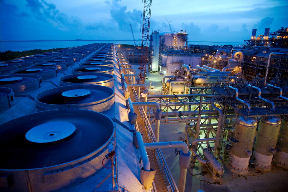 A photo of Liquefaction Equipment. Courtesy Centre for Liquefied Natural Gas.