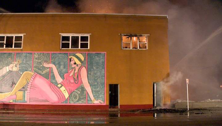 Businesses, apartments extensively damaged by fire in downtown Moose Jaw on Wednesday night.
