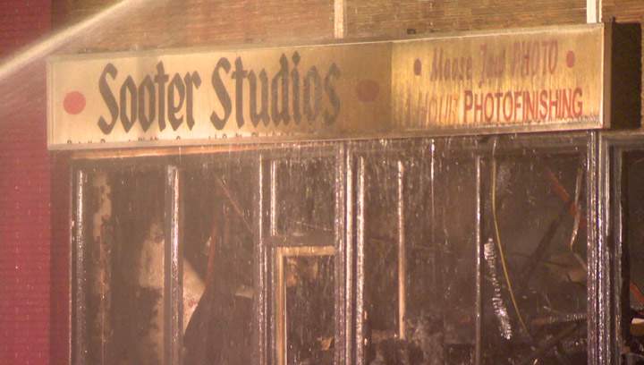 Businesses, apartments extensively damaged by fire in downtown Moose Jaw on Wednesday night.