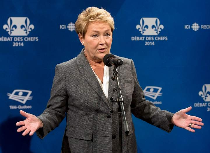Parti Quebecois leader Pauline Marois