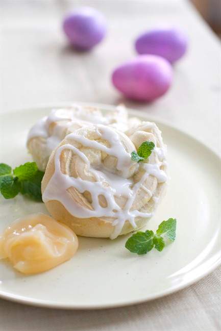 Transforming bread dough into lemony sticky buns