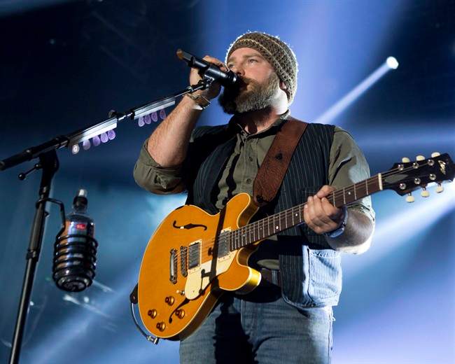 This Feb. 1, 2014 file photo shows Zac Brown of The Zac Brown Band performing at The Bud Light Hotel, during Super Bowl festivities in New York.
