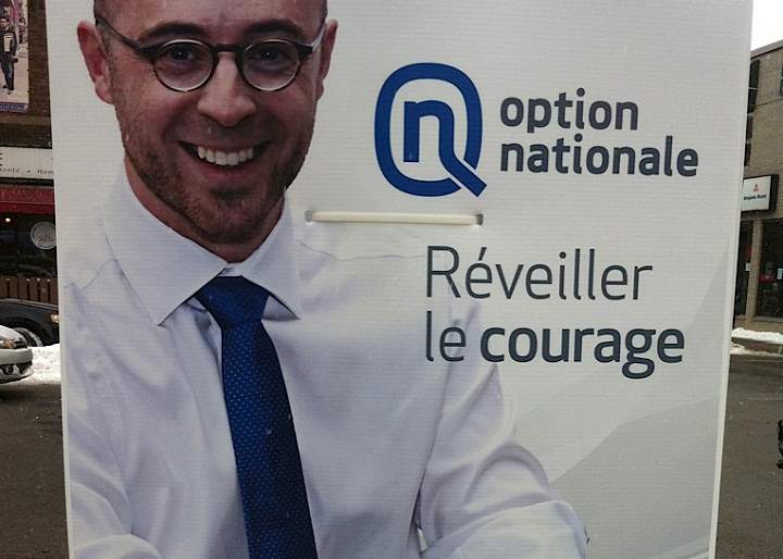 Option Nationale election poster.