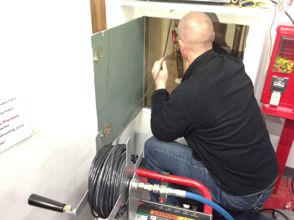 The city showed off a hot water machine Tuesday that officials say has been worked on for a month and a half.