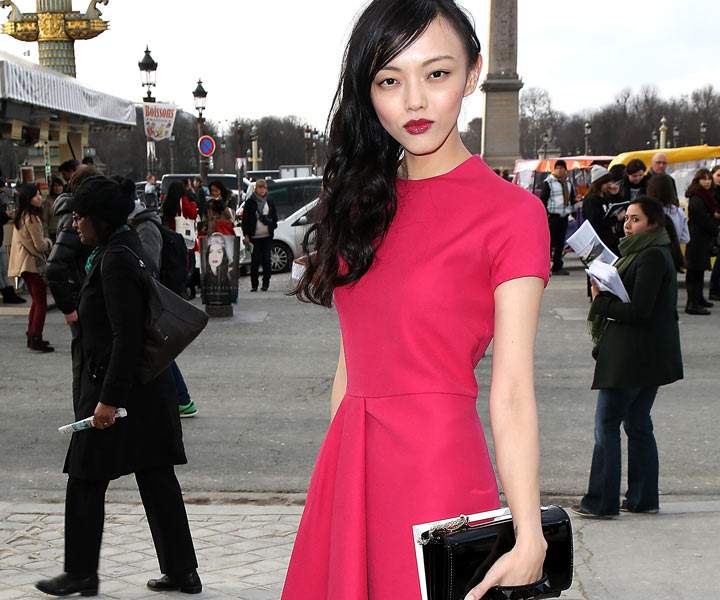 Rila Fukushima attends the Valentino show as part of the Paris Fashion Week Womenswear Fall/Winter 2014-2015 on March 4, 2014 in Paris, France.