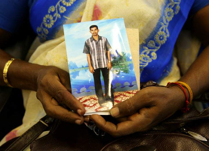 Hundreds of ethnic Tamil women demanded information on Friday about relatives who have been missing since Sri Lanka's civil war.