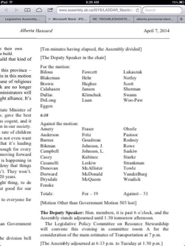 Alberta Hansard