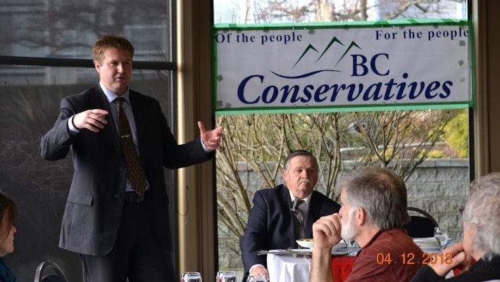 Dan Brooks was named leader of the BC Conservatives Saturday in Richmond, B.C. 
