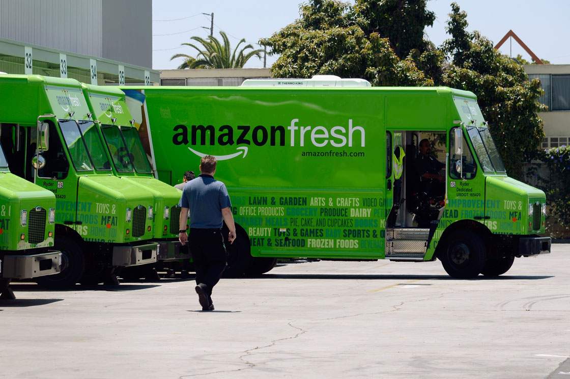 Amazon has been testing its own truck delivery service in the United States in recent months.