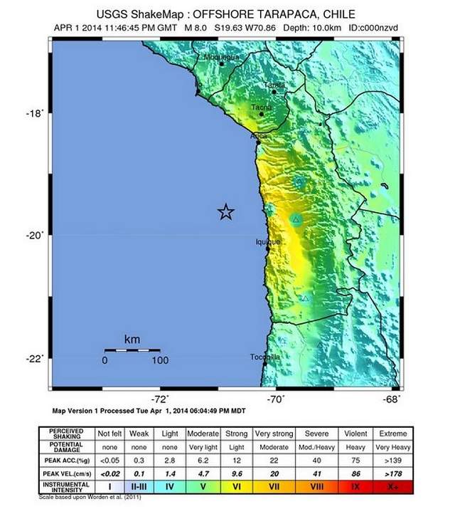 6 dead after massive earthquake hits off northern Chilean coast - image