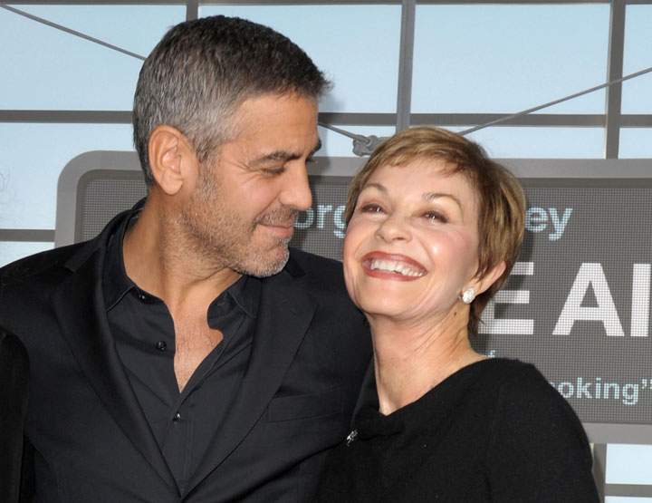 George Clooney and mom Nina