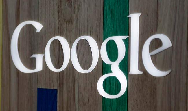 The Google logo is pictured at a store in Hialeah, Fla.
