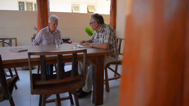 A husband sits with his wife of 41 years as he prepares to make a life-changing decision.