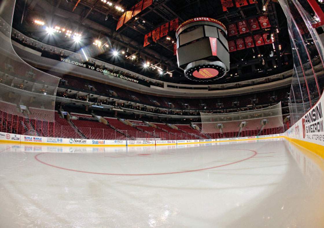 Arts and entertainment economic activity "plunged" in February as the NHL ground to a halt.