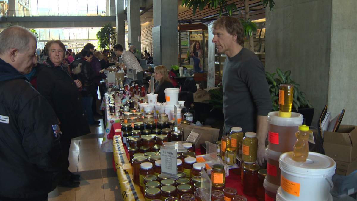 A Farmers' Market held in downtown Winnipeg.