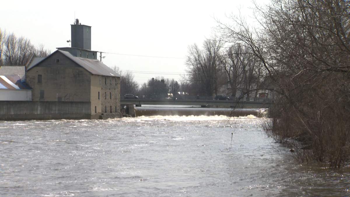 The river could get even higher in Huntingdon when the rains come this week.